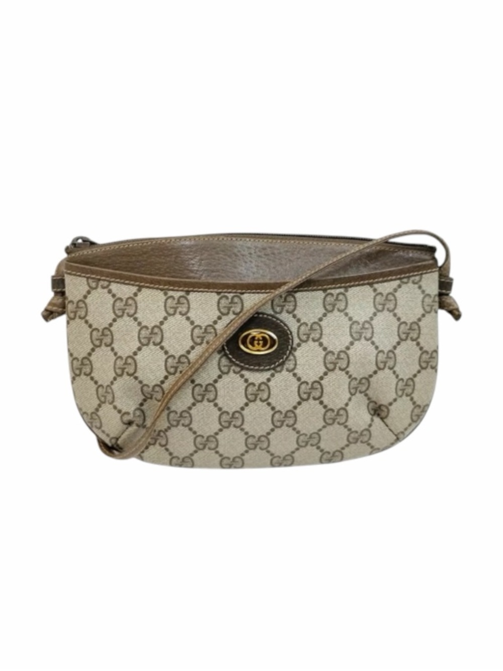 Vintage Gucci GG Supreme Mini Crossbody Bag Brown Monogram